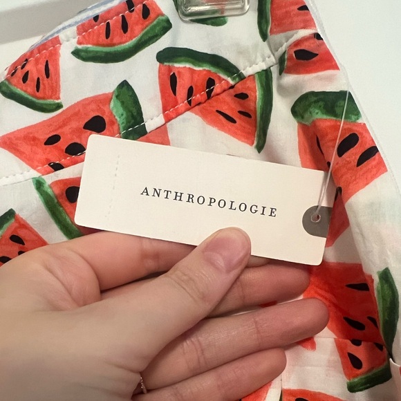 Conversations by Anthropologie Watermelon Midi Skirt, size 00 - Picture 3 of 6